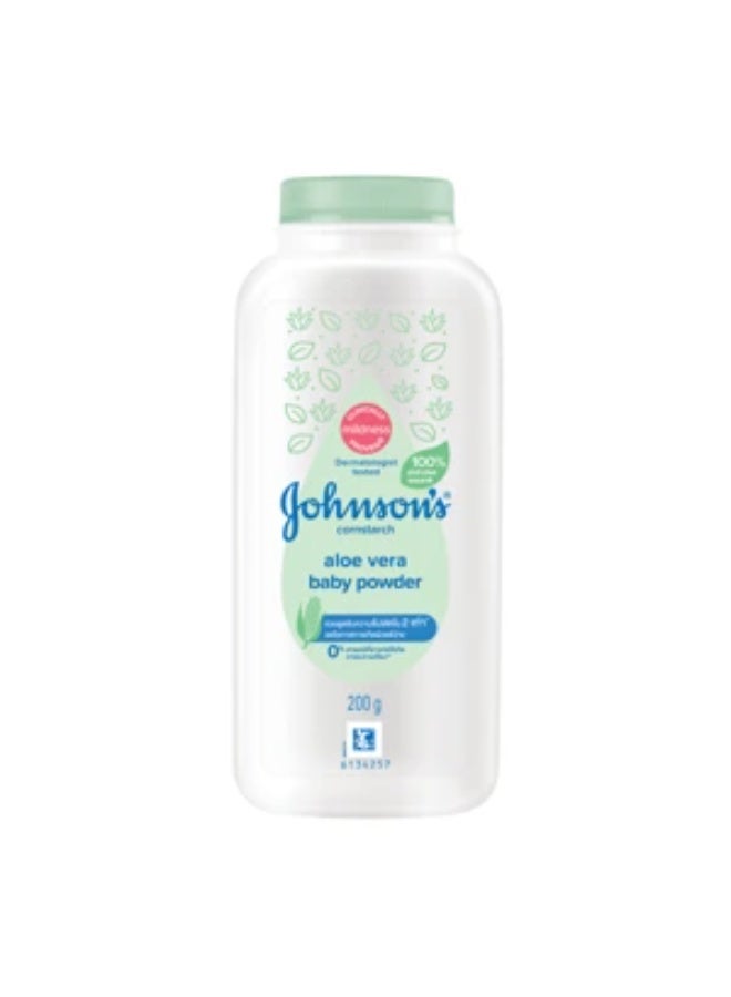 Aloe Vera Baby Powder Clinically Mildness Proven Cornstarch 200g